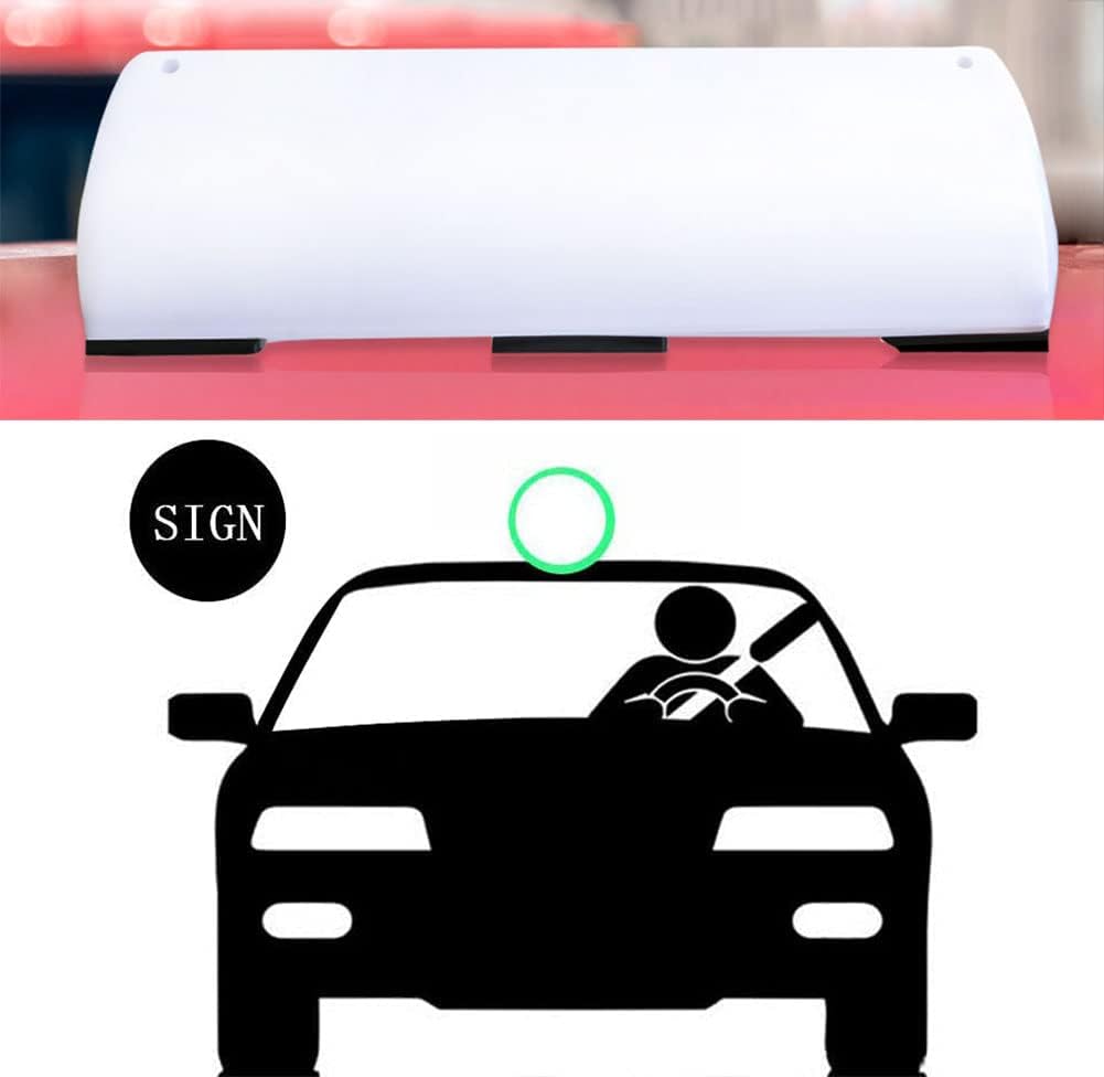 5W 12V Blank Taxi Cab LED Car Sign Roof Top Topper Car Bright Light Strong for Worklight White Light DIY Sign Cab Lamp Advertising Light 5W 12V Blank Taxi Cab LED Car Sign Roof Top Topper Car Bright Light Strong for Worklight White Light DIY Sign Cab Lamp Advertising Light